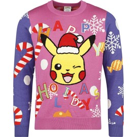 Pokémon Pikachu Unisex Sweater Multicolor L 50% Cotton, 50% Polyacrylic Regular