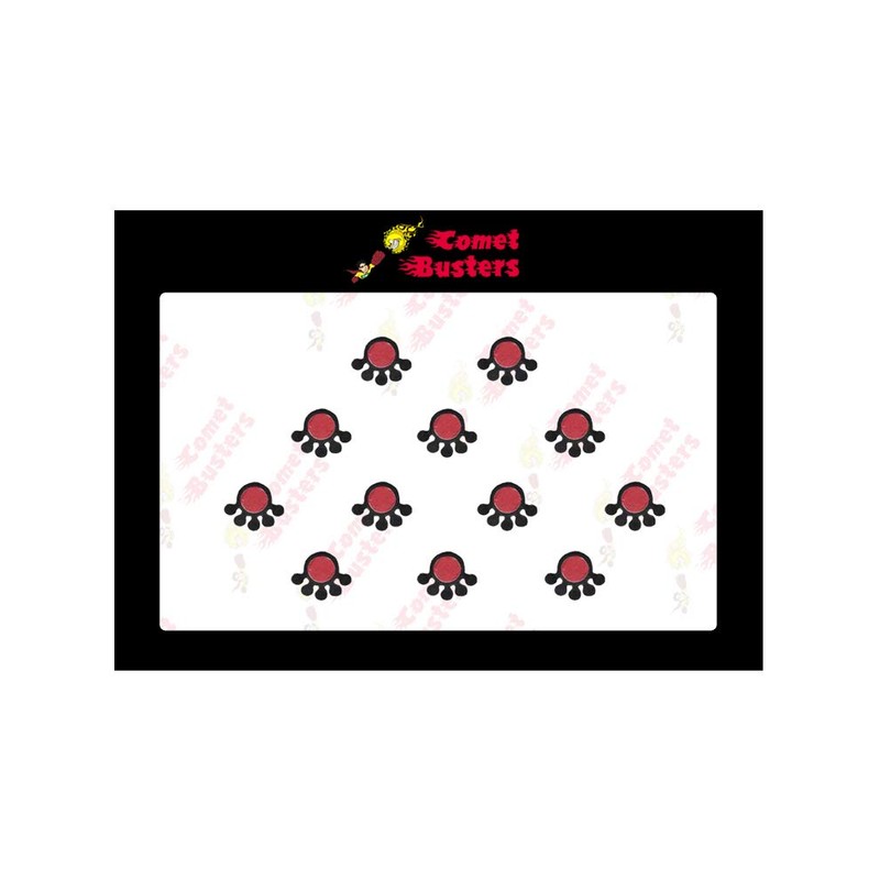 Comet Busters Traditional Maroon Face Jewels Bindi Stickers Indian Bindi