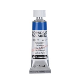 Schmincke - HORADAM® AQUARELL - finest artists' watercolour paints, 491 Paris blue, 14 491 006, 15 ml tube