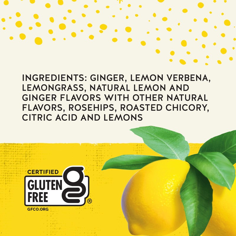 Celestial Seasonings Jammin' Lemon Ginger Herbal Tea, Caffeine Free, 20