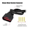 LoloWheat HVAC Blower Motor Resistor Connector Wire Harness Pigtail, AC