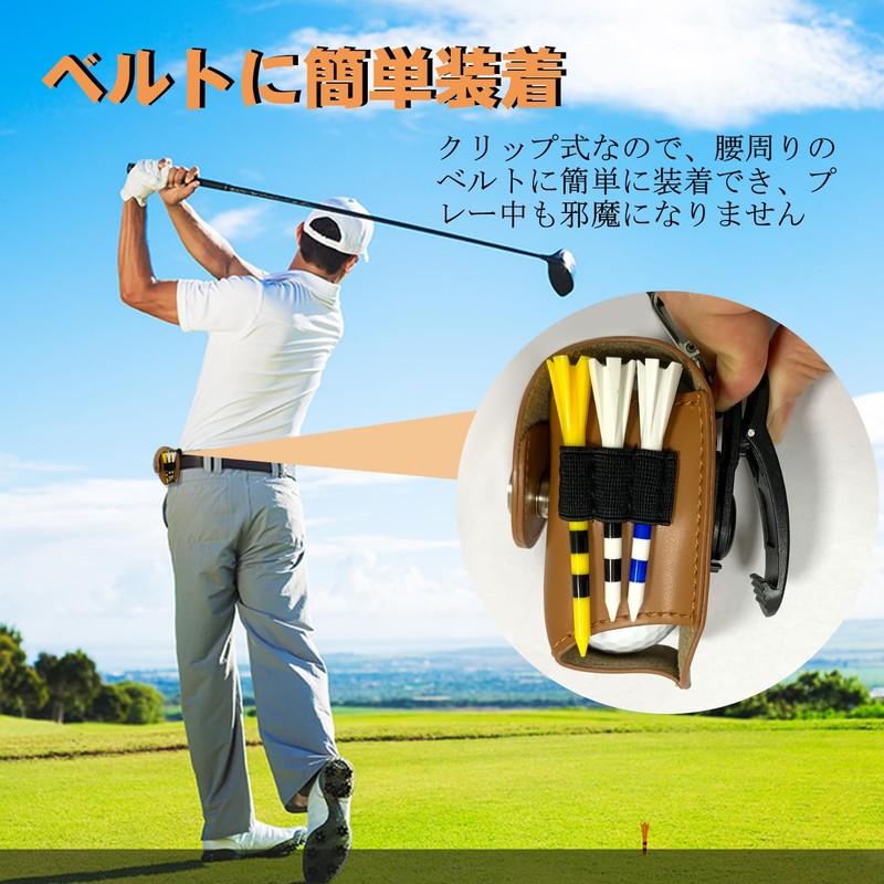 Golf Ball Case Golf Ball Pouch Waist Belt Easy to