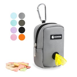 Bolsa pequeña de golosinas para perros con dispensador de bolsas para perros Bolsa de desechos para perros dispensador para correa Bolsas portátiles para caminar Soporte para bolsas de caca