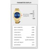 Men's Analog Quartz Waterproof Watches Stainless Steel Gold Watches Luxury