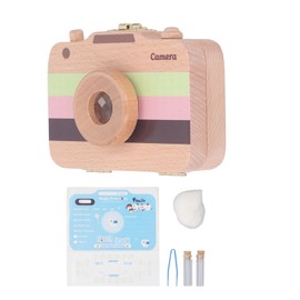 Camera Shaped Tooth Holder for Kids Fetal Hair Storage Safety Latch Baby Tooth Save Box Type 1
