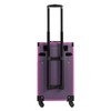 TITIDU Portable Rolling Makeups Train Case Trolley Cosmetic Storage Organizer