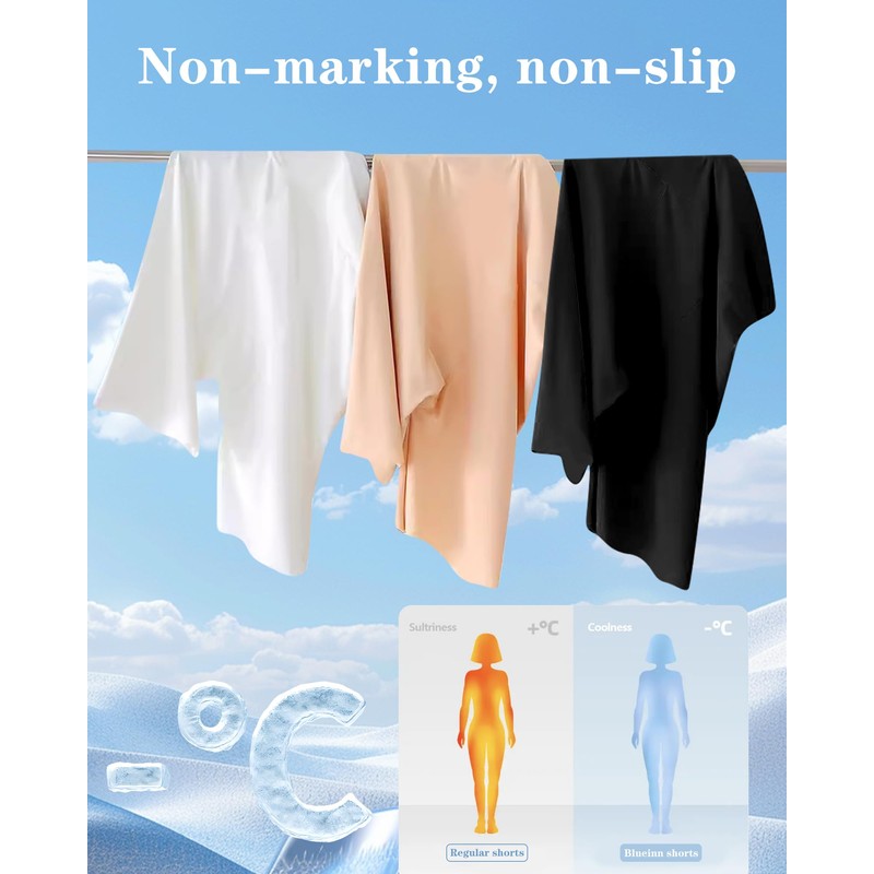 Blueinn Smooth Loose Fitting Anti Chafing Shorts for Under Dresses