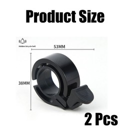 2 er Pack Fahrradklingel,Fahrradklingel Mountainbike,Schwarz Fahrrad Klingel,Klingel Fahrrad Mini Laut und Hell,Robust & Langlebig Fahrradglocke,für Kinder und Erwachsene Mountainbike