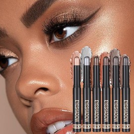 Pencil Eyeshadow Stick - Cream Pencil Eye Shadow Set - Brightener Shimmer Long-Lasting Applicator, Smudge-Resistant Pens Waterproof for Girls Party Birthday