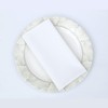 CHARKHAH White Cloth Napkins Set of 12 Soft Blend Thick