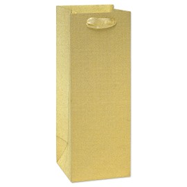 Papyrus Christmas Beverage Gift Bag, Gold Glitter (1 Bag)