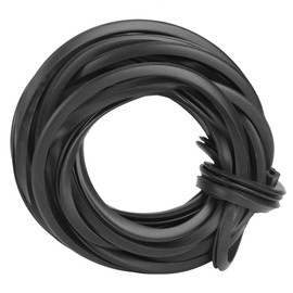 Greenhouse Rubber Strip, 4m/10m/18m Black Universal Rubber Weather Stripping Seal Strip, Glass Sealing Rubber Line Cable for Greenhouse Supplies(4M/13.1Ft)