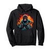 Monkey Playing Drums - Animal Monkey Lover Drum set Pullover