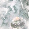Eye-Catching and Modern Real Natural Duck Egg Blue Feather Decorated