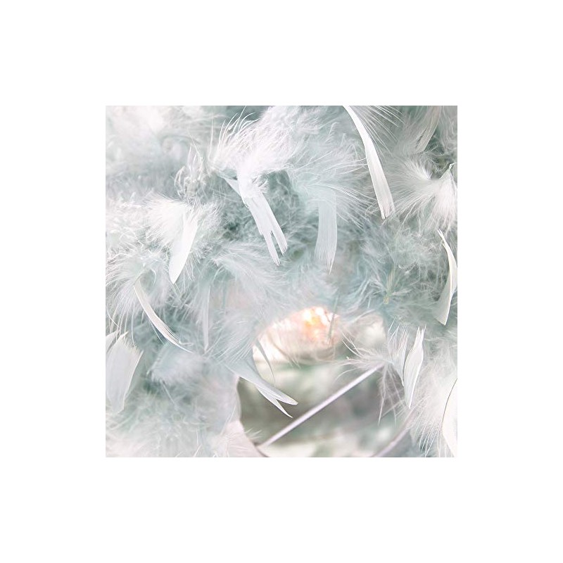 Eye-Catching and Modern Real Natural Duck Egg Blue Feather Decorated