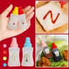 Wentoenapp 2Pcs Mini Ketchup Bottle, Condiment Squeeze Bottles Empty, Plastic