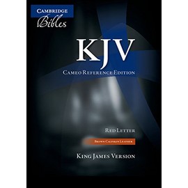 KJV Cameo Reference Edition KJ455:XR Brown Calfskin Leather