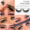 3d Plant Fibre Russian Strip Lashes, D Curl Lash Strips,