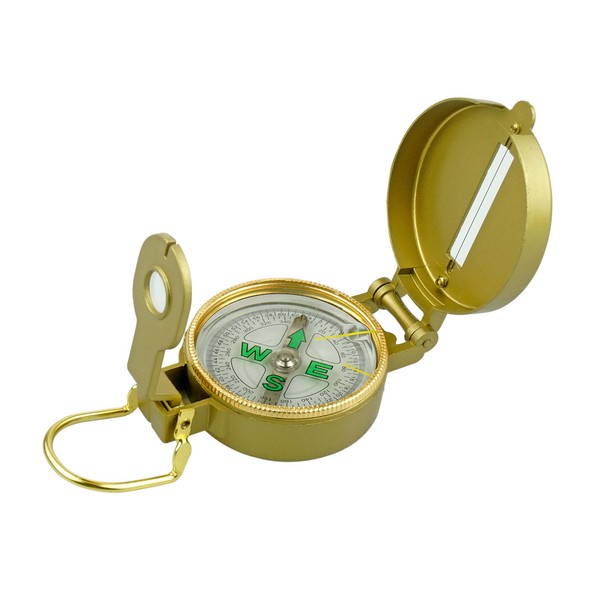 SE Lensatic Compass, Gold Color - CC45-3A