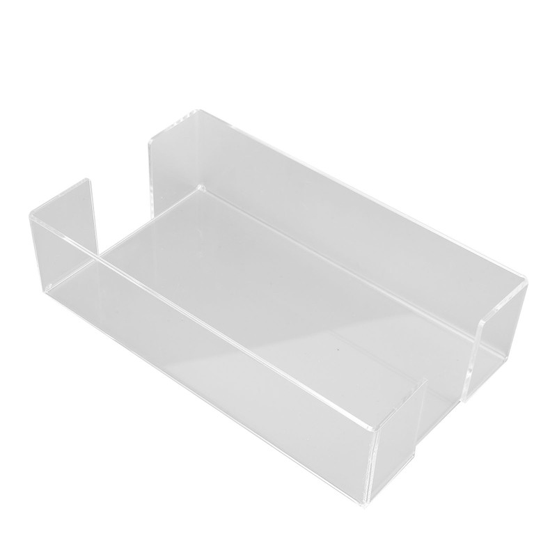 Napkin Tray Storage Holder Transparent Acrylic Modern 9.5x5.5x2.5in Large Capacity