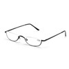 Inlefen Lesebrille Frühling Scharniere Unisex Half Moon Halbrahmen Slim Lesebrille
