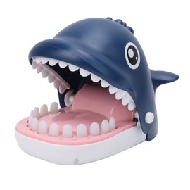 SASKATE Classic Biting Finger Game, Funny Whale Teeth Toys Party ParentChild Interactive Stress Relief Toddler Games (Biting Hand Whale Blue)