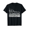 Celebrate Diversity Funny Weapon Shirt for Men T-Shirt, black