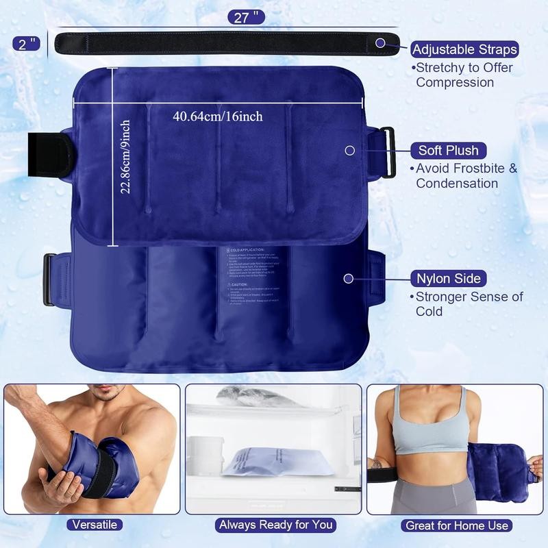 Rainbow Gel Ice Pack Reusable for Lower Back, 16 ×