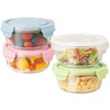 20oz Food Storage Containers with lids Set, Airtight 2.5 Cup