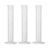 Recogwood 3Pcs 50ml Plastic Graduated Cylinder, Measuring Cylinder Science Test