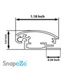 SnapeZo Poster Frame 11x24 Inches, Black 1.2 Inch Aluminum Profile,