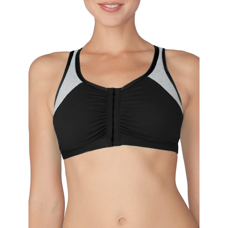 Fruit of the Loom Women's Front Close Racerback , White