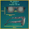 Flying Fisherman Waypoint Polarized Rectangular Sunglasses, Matte Tortoise Frame/Smoke Lens,
