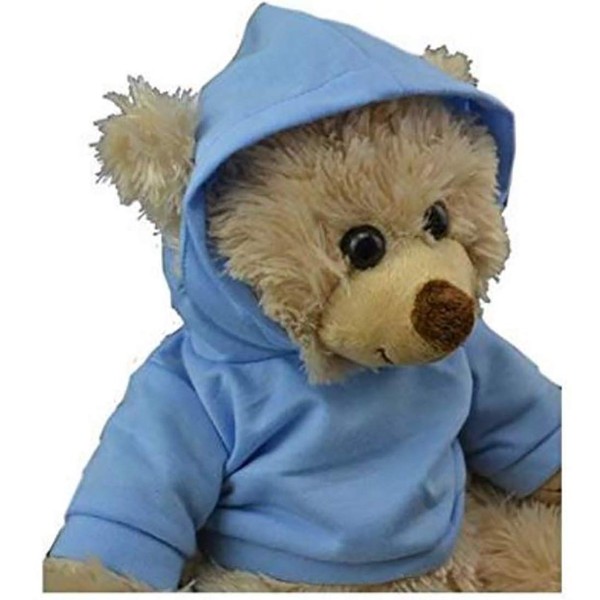 Light Blue Hoodie Tee Teddy Bear Clothes Fits Most 14"-18"