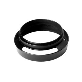 FoRapid 55mm Tilted Vented Metal Lens Hood Sun Shade+Lens Cap Holder f/ Canon Nikon Sony