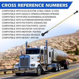 1 Pack 48100225 Height Control Valve Linkage Kit 13-1/2 In To 19-1/2 In Adjustable Linkage Fit For Haldex 48100225 Neway Srk168 Meritor R307852 For Heavy Commercial Vehicles Replace TR48100225 R307852