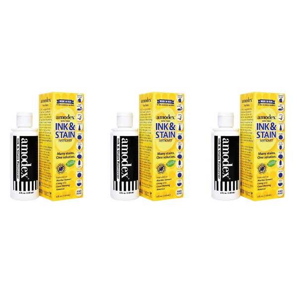 Amodex Ink & Stain Remover for Clothes, Leather and Skin