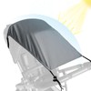 Bighan Universal Awning for Prams, Sun Protection with UV, Flexible