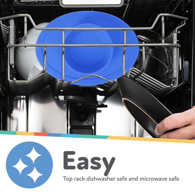 Nuby Sure Grip Silicone Feeding Bowl - Toddler Suction Plate