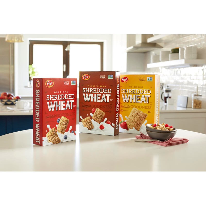Post Wheat n Bran® Shredded Wheat, Breakfast Cereal, Excellent Source