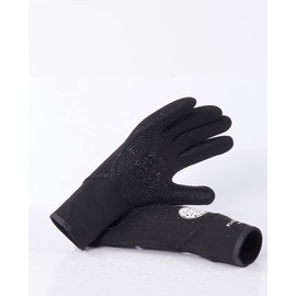 RIP CURL Flashbomb 3/2mm 5 Finger Glove -Black - Flash Lining - Unisex