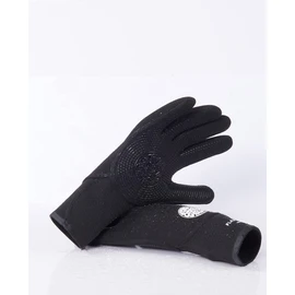 RIP CURL Flashbomb 3/2mm 5 Finger Glove -Black - Flash Lining - Unisex