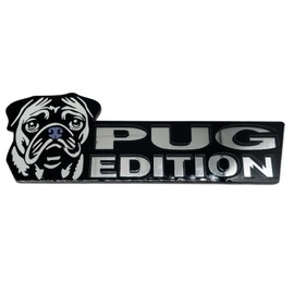 Car Emblem: Dog Car Badge Laser Cutting Emblem Cool Decals Trucks German Shepherd Badge Corgi Edition Doodle Golden Retriever Vehicles Dachshund Addition Rottweiler (Pug)