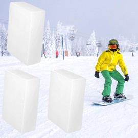 UNIFAMILY 3pcs Ski and Snowboard Wax, 0.56LB Universal Ski and Skate Wax, Ski Wax for Protecting Snowboard, Baseplate Protection,Wax for Snowboard Daily Maintenance,Snowboard Accessories