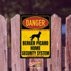 Berger Picard de Picardie Dog Sign Danger Security System Door
