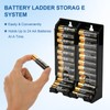 AA Battery Organizer Storage Holder, Acrylic Dispenser Holds 22 Batteries,
