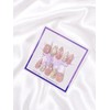 Rose Milk Tea Handmade Nail Tips - Short Ballerina /