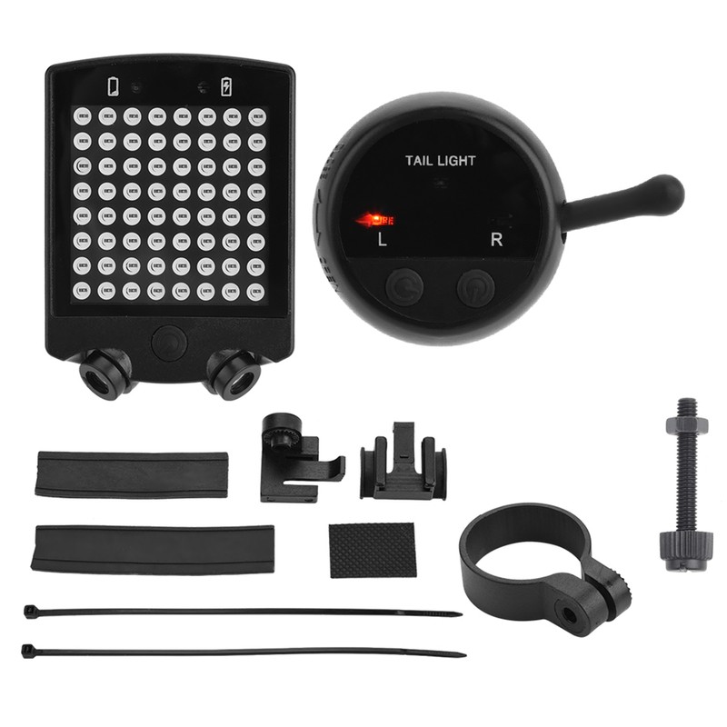LED Bicycle Bike Turn Signals Rear Tail Warning Light USB
