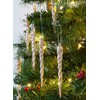 Christmas Concepts® 12cm Glitter Icicle Decorations Christmas Tree Trims (ROSEGOLD,
