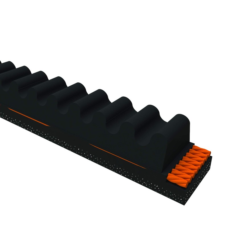 D&D PowerDrive AX23 V Belt, Rubber, 1/2" x 25" OC